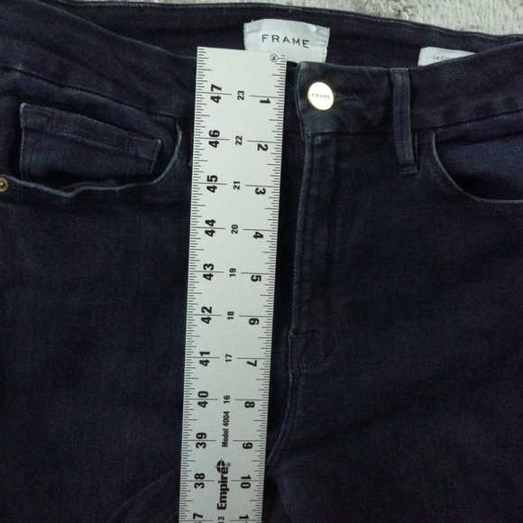 Frame Le Crop Mini Boot Womens 27 Blue Denim - Picture 9 of 12